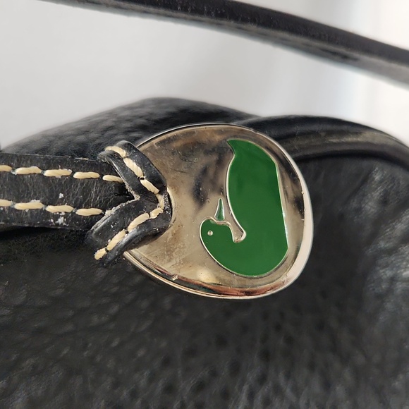 Dooney & Bourke Black Leather Shoulder Bag - Picture 4 of 14